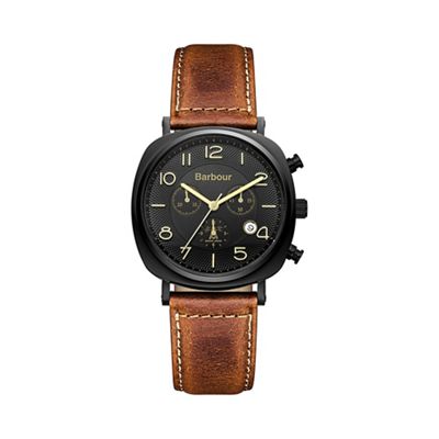 Men's black dial chronograph bracelet watch bb019bktn